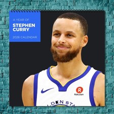 Stephen Curry 2026 Wall Calendar, 12-Month Sports & Celebrity Fan Collectible