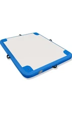 Inflatable Floating Dock Mat, 6 ft x 6 ft Water Platform Swim Deck