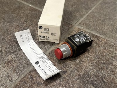 Allen Bradley 800MR-B6A RED Round Push Button Extended Head 1NO-1NC FAST SHIP