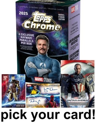 2025 Topps Chrome Marvel Studios - Pick your Own - Base, Inserts 25% OFF