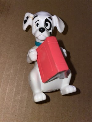 Vintage Disney 101 Dalmatians  Patch  With Red Book Figurine SH25