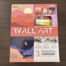 Original Art By U Wall Art Acrylic Paint By Numbers 3 Canvases New