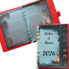 DIN A5 Ringbuchkalender: Ashes & Roses 2026