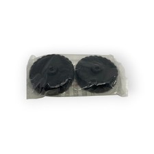 2Pcs 4.5" Shopping Cart Wheel Replacement for Luggage Cart Caster Rubber Black