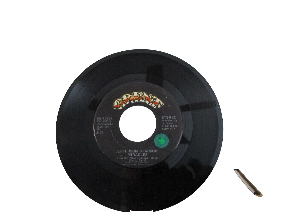45 RECORD - JEFFERSON STARSHIP - MIRACLES | eBay