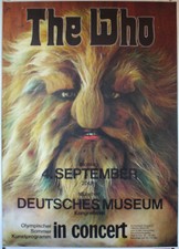 The Who in Concert,  Poster, Plakat, Tour, Konzert,  München, 1972, G. Kieser