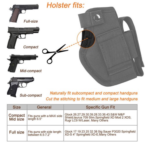 Soporte para pistola IWB OWB oculto y bolsa táctica Molle Mag - Imagen 7 de 12