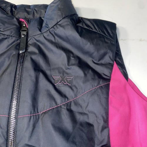 PXG Gilet Donna Colorblock Noble Zip Taglia S Rosa Nero Tasche - Foto 4 di 12