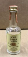Vintage Four Roses Premium American Light Whiskey Empty Mini Bottle