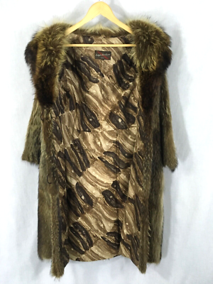 Vintage Raccoon Fur Coat, 42
