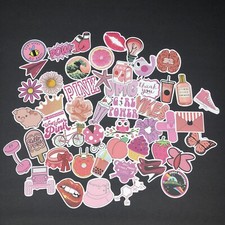 Stickers Positive Themed. Pastel Colors Set Of 50 Water Bottle Decorative