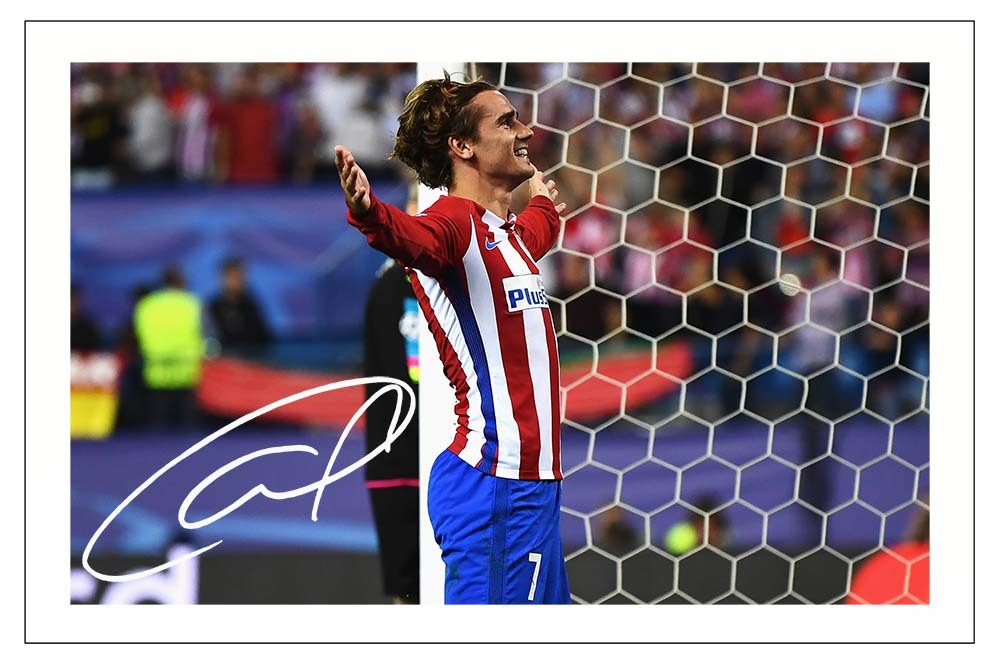 ANTOINE GRIEZMANN ATLETICO MADRID AUTOGRAPH SIGNED PHOTO PRINT