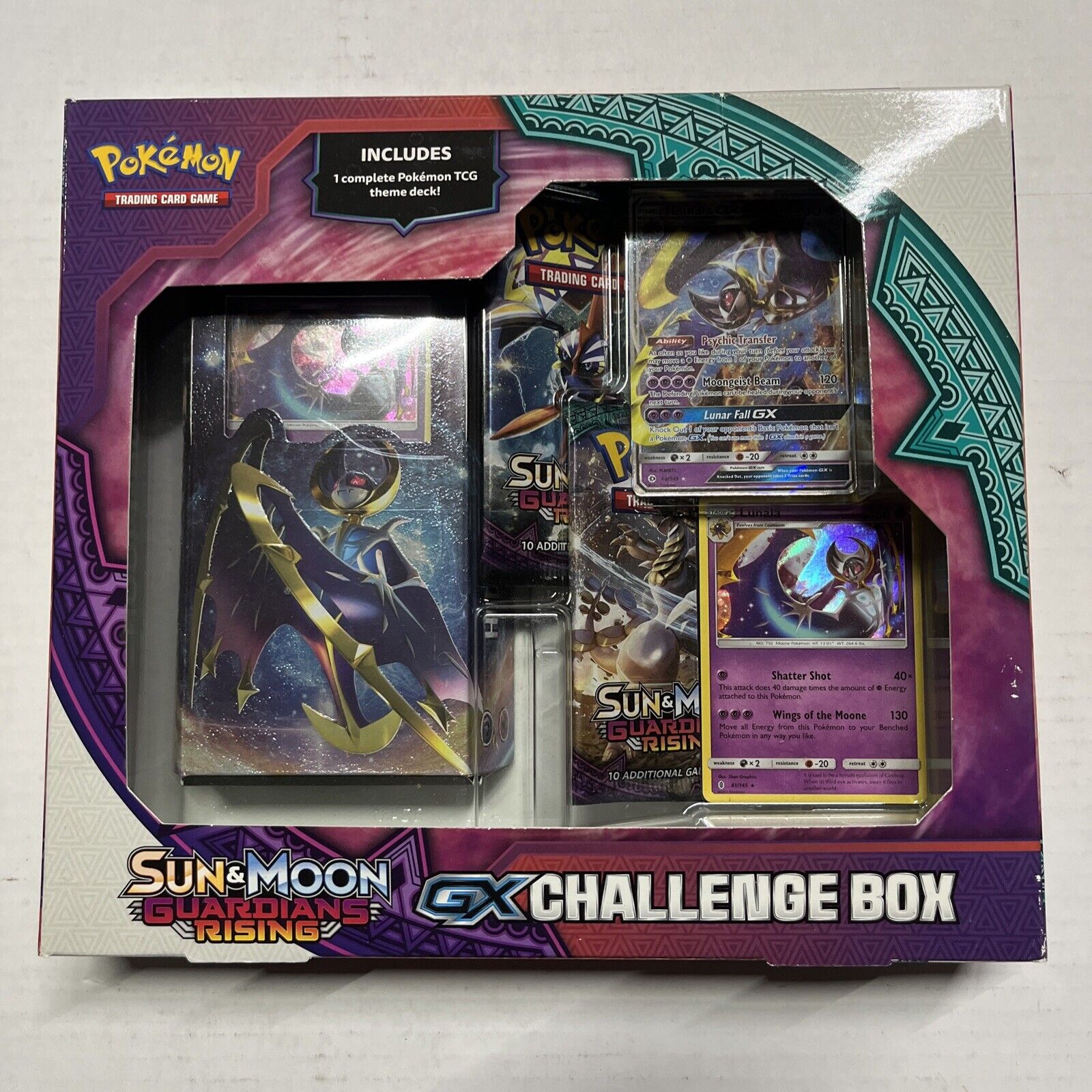 Pokémon Lunala GX Challenge Guardians Rising Box For Card Game TCG CCG