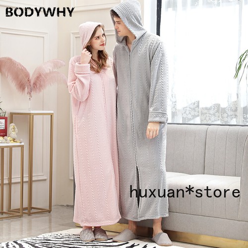 plus size zipper robe
