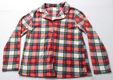Jammies For Your Families Women's LS Pajama Shirt MP9 Multi Plaid Medium
