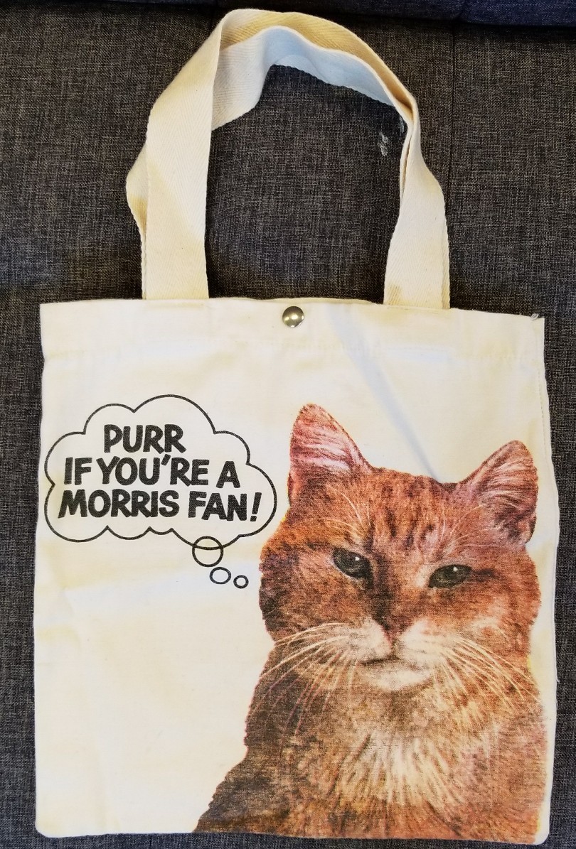 Vintage 1987 Morris the Cat 9 Lives Canvas Tote Bag, With  display picture 2