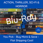 Action Adventure Sci-Fi Horror Thriller Blu-ray DVD Movies **YOU PICK** **Read**