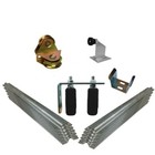 Complete Sliding Gate Hardware Kit for 7m Gate with 78mm flat mounted wheels