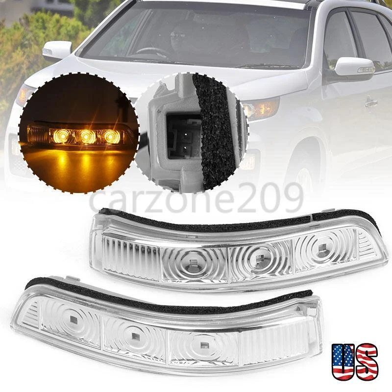Lámpara intermitente espejo retrovisor lateral derecho/derecho 3 LED PARA KIA SORENTO 2011-2015 2012 2013 Foto 3 de 4