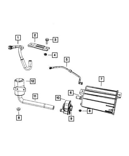 Filtro de bomba de detección de fugas delantera para Jeep Compass 2007-2017 5105947AA