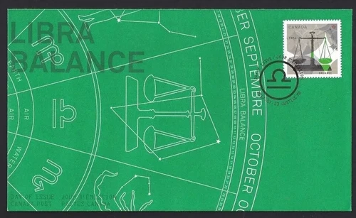 Canada - FDC - 2455  - Signs of the Zodiac Libra - 2012