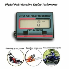 Handheld Digital LCD Chain Saw Tachometer Tach Hour Meter Tool 100-20000