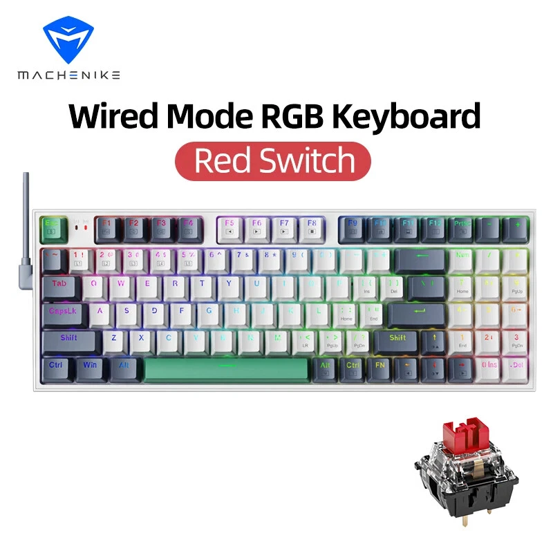K500 Mechanical Keyboard Gaming Keyboard Wired Keyboard Hot Swappable 94 Keys