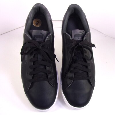 Puma Smash Perforated C Mens Black White Shoes Skate  display picture 1