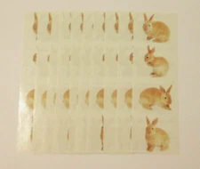 Mrs. Grossman's Lot of 10 Strips ~Rabbit Rabbits~ Photoessence 2003 Stickers