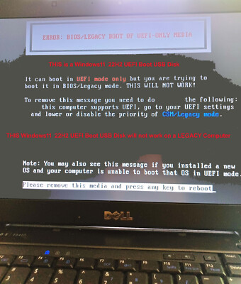 Of Uefi Only Bios Legacy Mode Microsoft Windows 11 Home OEM 64 Bit