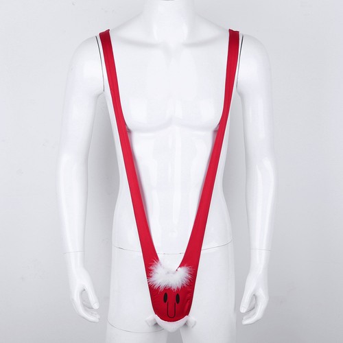 Costume cosplay Babbo Natale in velluto natalizio sexy da uomo USA slip bikini vita bassa - Foto 3 di 85
