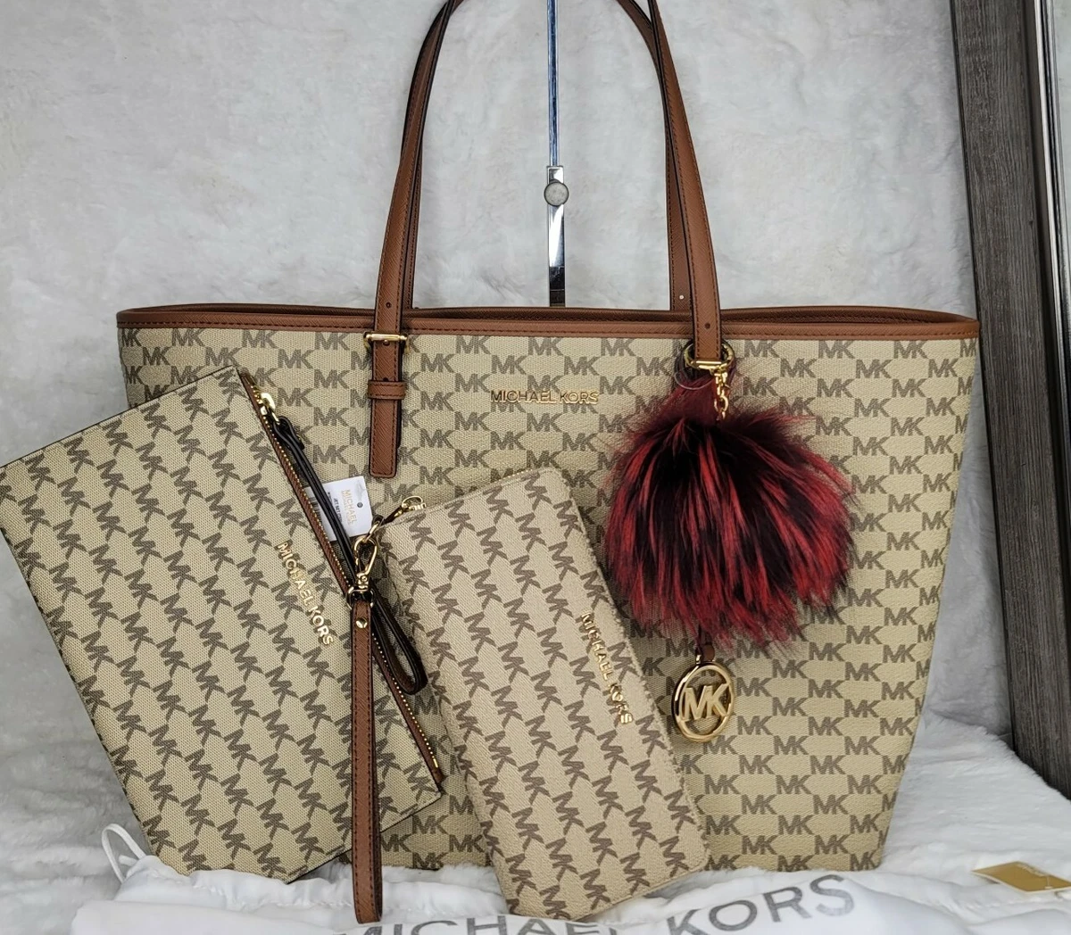 Michael kors tote with cheap wallet