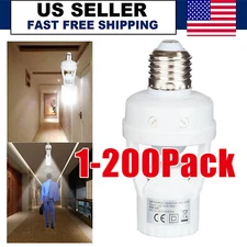 Infrared PIR Motion Sensor E27 LED Light Lamp Bulb Holder Socket Switch 110/220V