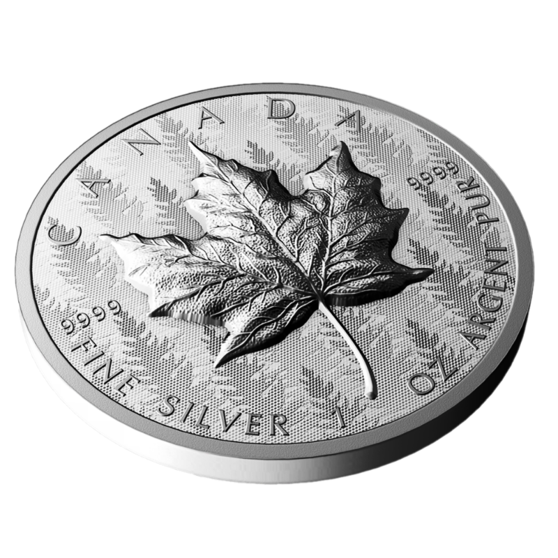 🇨🇦 2024 Canada $20 Pure Silver Coin, SML Ultra High Relief Maple