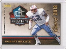 Panini Class of 2018 Robert Brazile Hall of Fame card - Unsigned - Oilers
