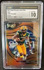 2021 Panini Chronicles Draft Picks Select Bronze #260 Trey Lance CSG Grade 10 RC
