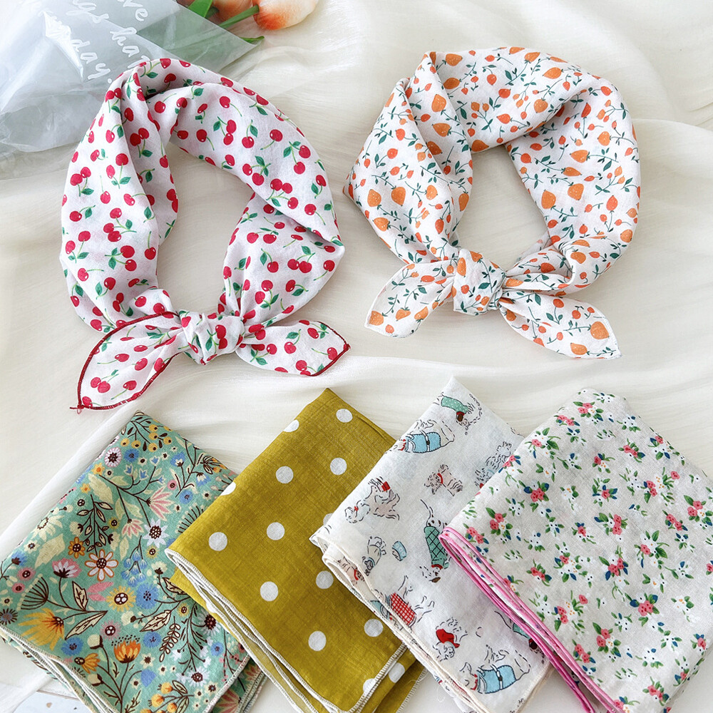 Woman Neckerchief Square Head Hair Neck Scarf Ladies Wraps Headdress Shawl