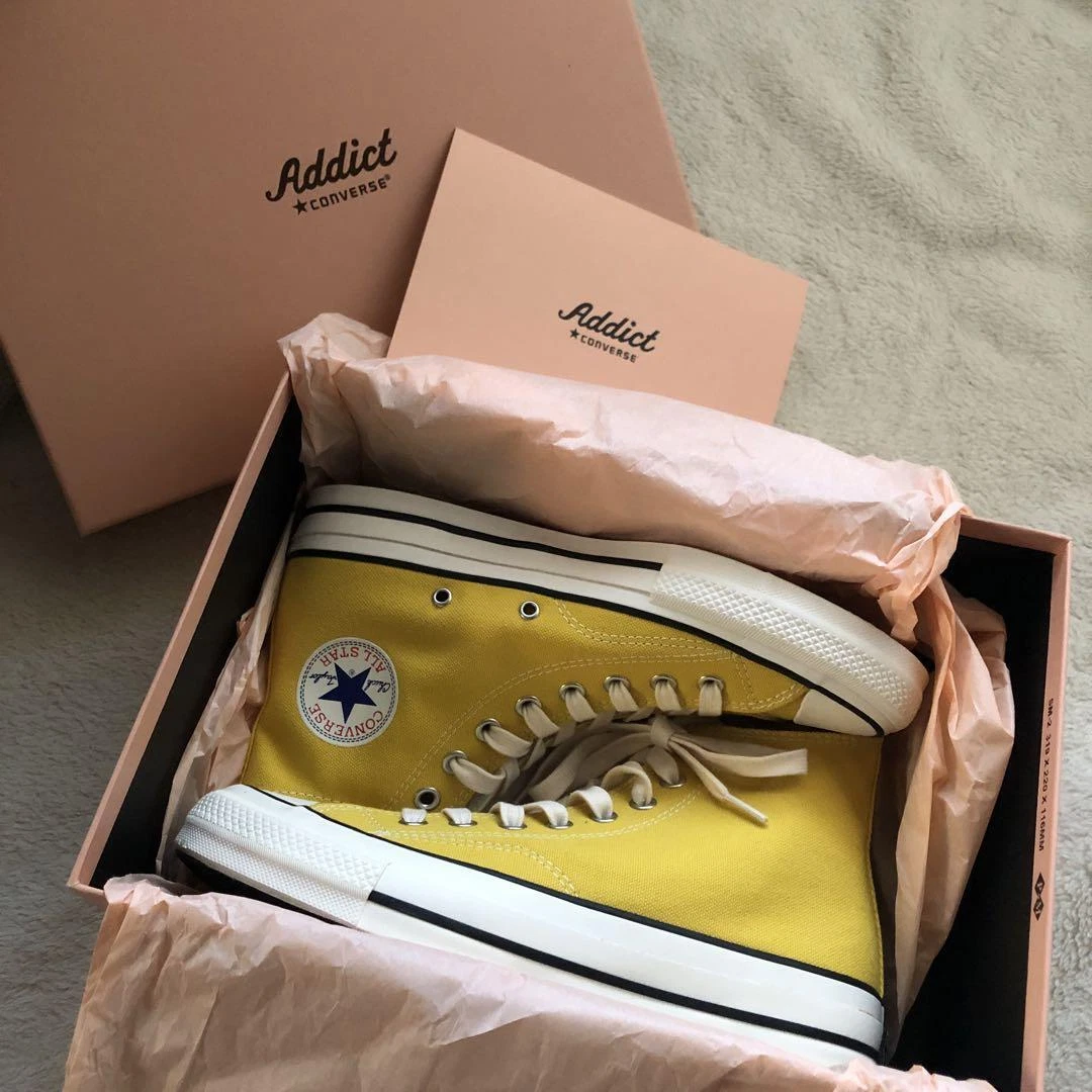 Deadstock Converse Addict Chuck Taylor Canvas Hi Color Mustard 1CL573 Men Us7.5