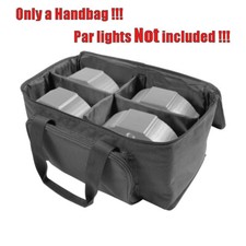 DJ Stage Light Par Light Bag Padded Travel Bag for Par Can Light w/ Dividers