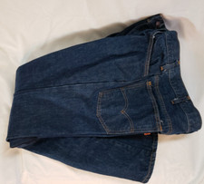 Vtg Levi's 684 Bell Bottom Dark Blue Jeans Levi Strauss Orange Tab Talon Zipper