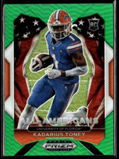 Kadarius Toney 2021 Panini Prizm Draft Picks #195 Green Rookie All American