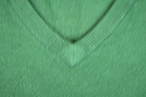 Vintage Sweater Towncraft Size XL/2XL 90s Green V Neck Sweater Cobain Grunge - Picture 7 of 7
