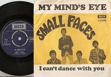 SMALL FACES MY MINDS EYE & I CAN`T DANCE WITH YOU DANISH PS+45 `66 FREAKBEAT MOD