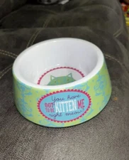 Cat Food/Water Bowl 'You Have Got to Be Kitten Me Right Meow'