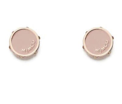 MIMCO Earrings Studs Nuance PANCAKE Rose Gold Fashion Jewellery