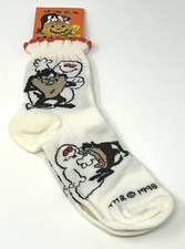Looney Tunes Halloween Taz Tasmanian Devil Women  s Socks Sz 9-11 Vintage 1996