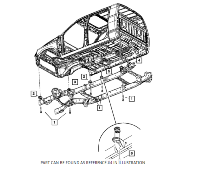 06-23 Ram 1500 2500 3500 4500 5500 Body Mount Cushion Isolator C 