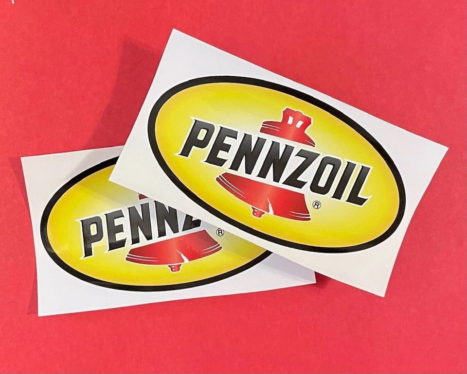 LOT of 2 - PENNZOIL Racing 10" Sticker — 第 3/3 张图片