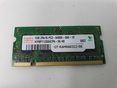 Acer Aspire 5535 Arbeitsspeicher 1GB DDR2 PC2-6400S Hynix HYMP112S64CP6 voll funktionsfähig