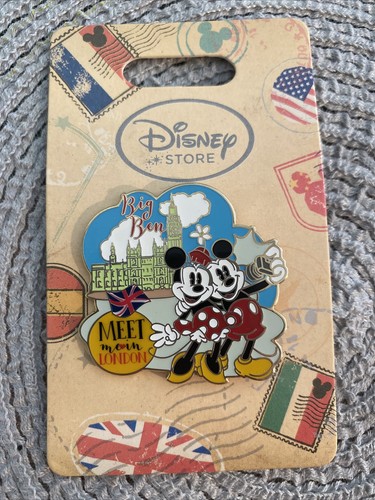 Mickey and Minnie Big Ben Pin - UK Release Oxford Street - 2017 - Picture 2 of 4